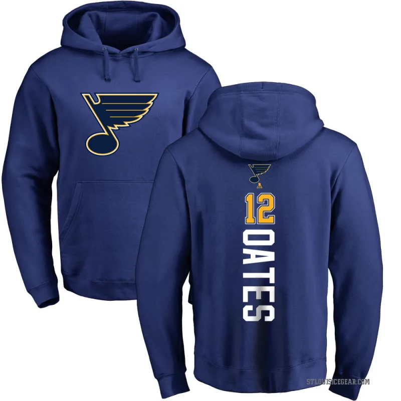 Adam Oates Youth Royal St. Louis Blues Branded Backer Pullover Hoodie