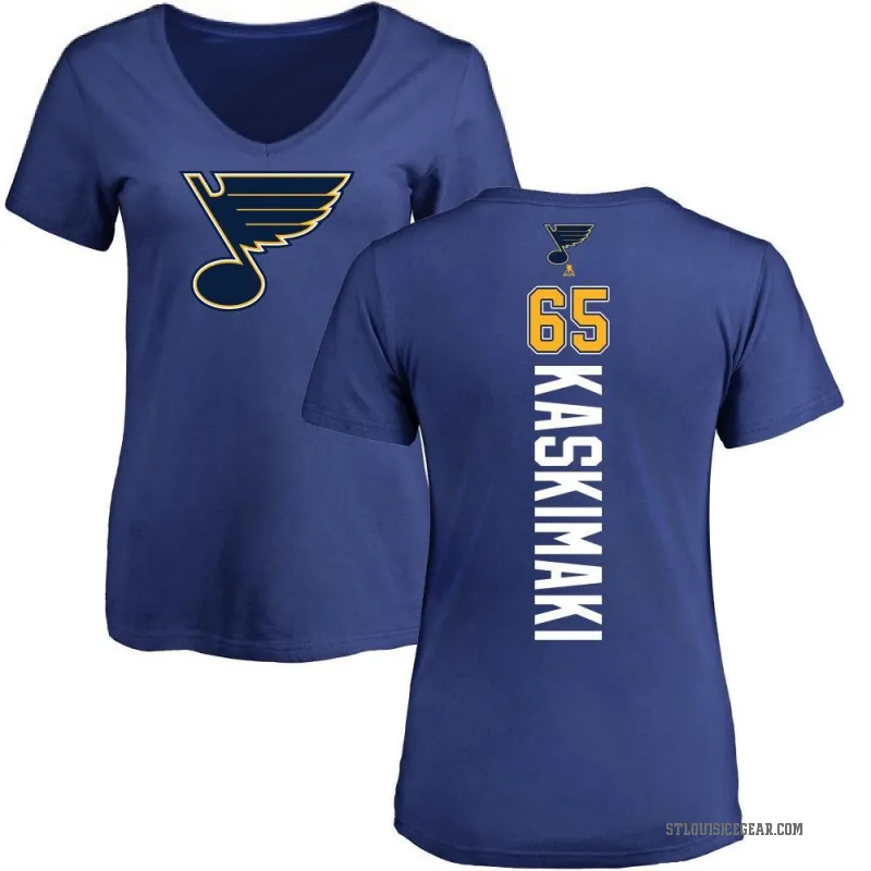 Aleksanteri Kaskimaki Women's Blue St. Louis Blues Backer T-Shirt -