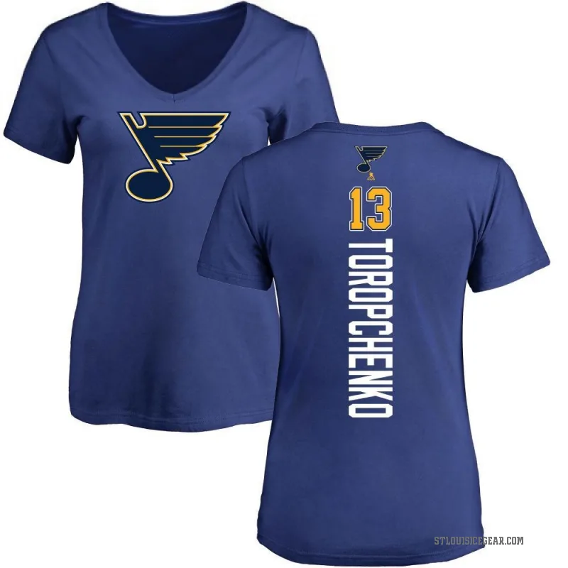Alexey Toropchenko Women's Blue St. Louis Blues Backer T-Shirt -