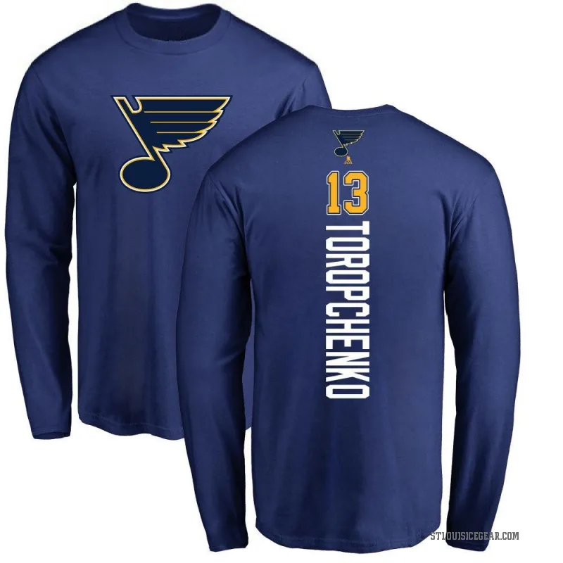 Alexey Toropchenko Youth Royal St. Louis Blues Backer Long Sleeve T-Shirt -
