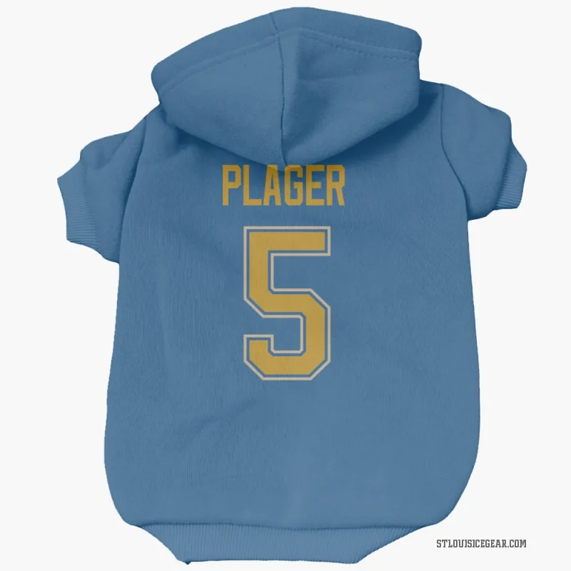 Bob Plager  Blue St. Louis Blues  Cat & Dog Pet Hoodie