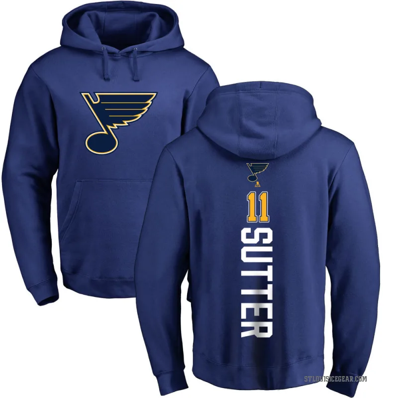 Brian Sutter Youth Royal St. Louis Blues Branded Backer Pullover Hoodie