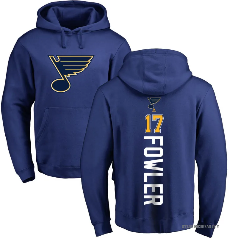 Cam Fowler Men's Royal St. Louis Blues Branded Backer Pullover Hoodie