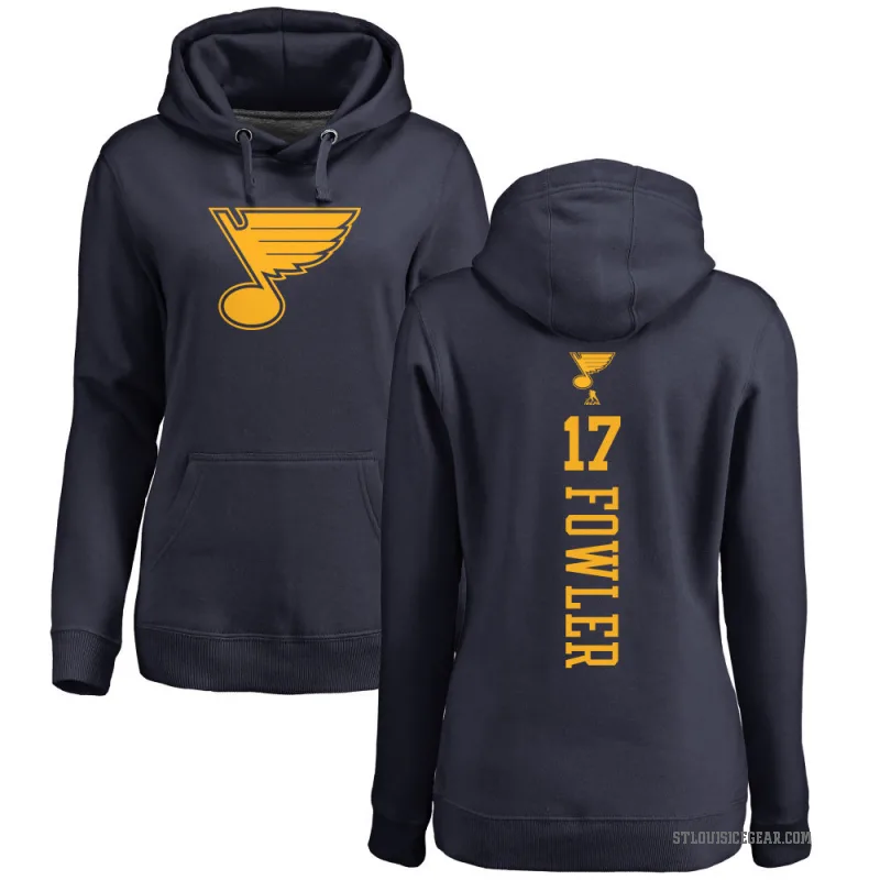 Cam Fowler Women's Navy St. Louis Blues Branded One Color Backer Pullover Hoodie