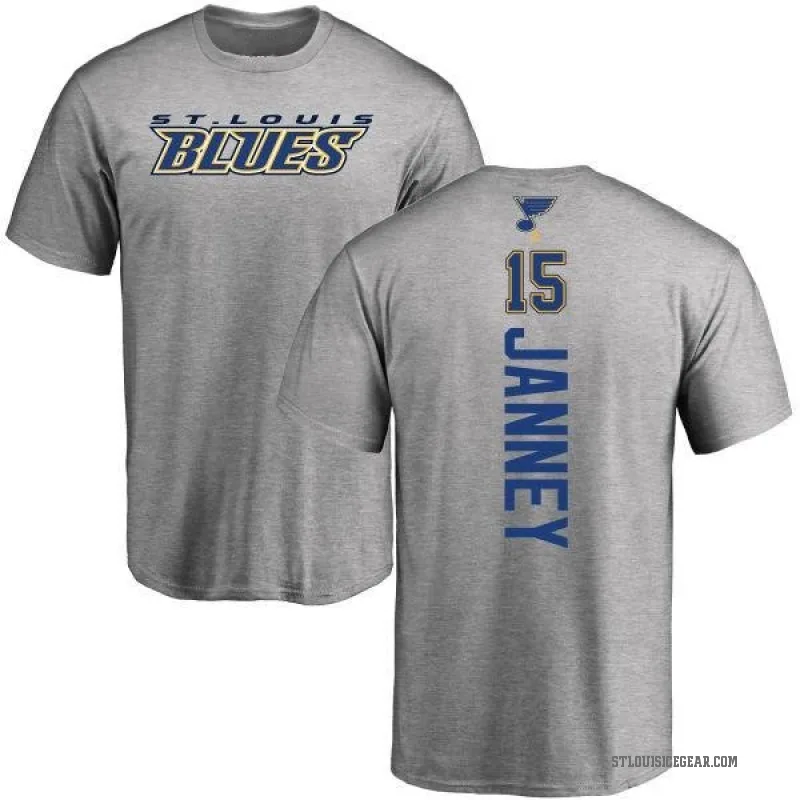 Craig Janney Men's Ash St. Louis Blues Backer T-Shirt -