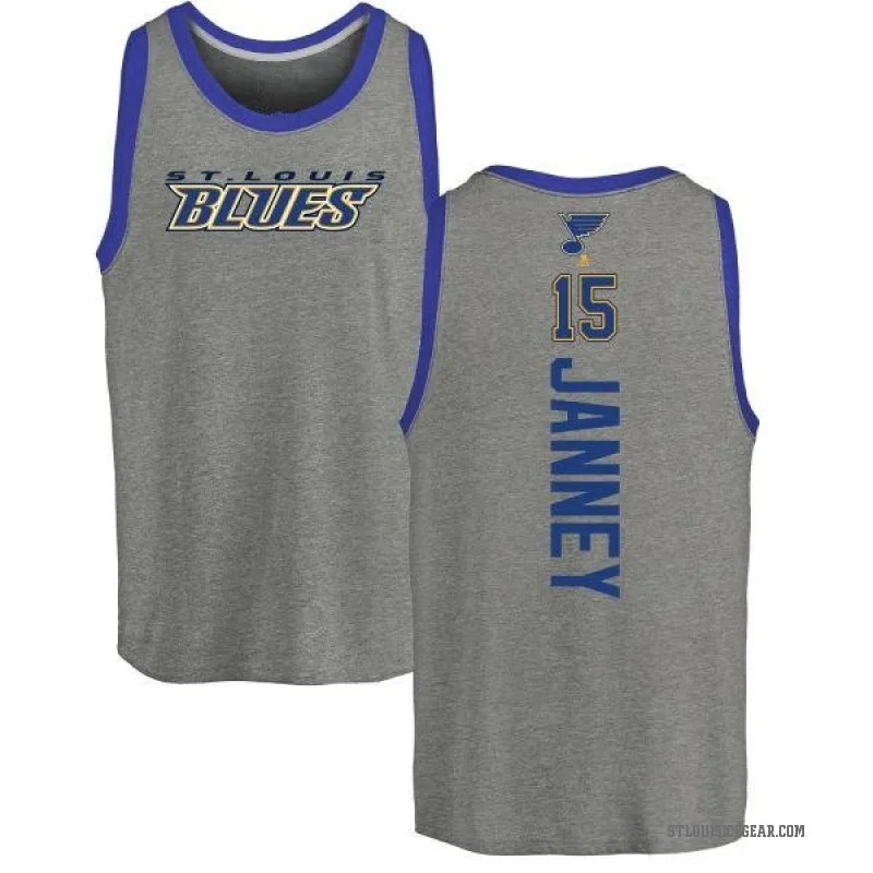 Craig Janney Men's Ash St. Louis Blues Backer Tank Top -