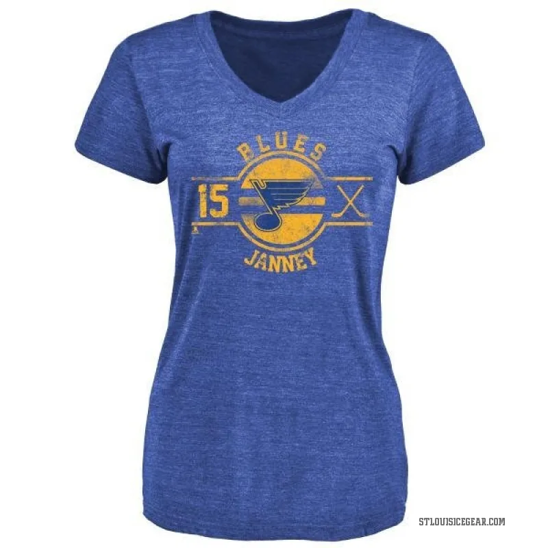 Craig Janney Women's Royal St. Louis Blues Insignia T-Shirt -