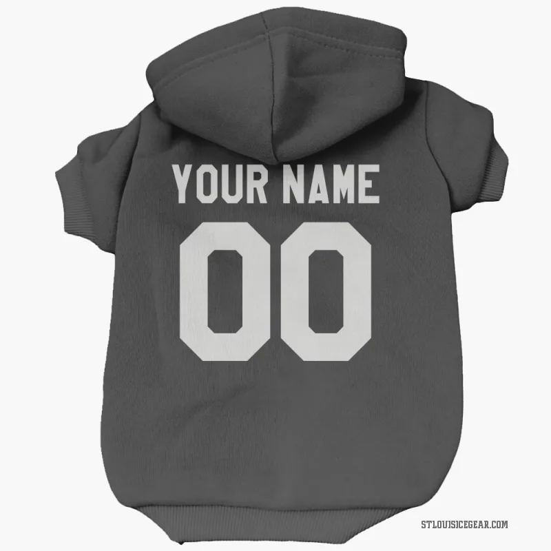 Custom  Black St. Louis Blues   Cat & Dog Pet Hoodie