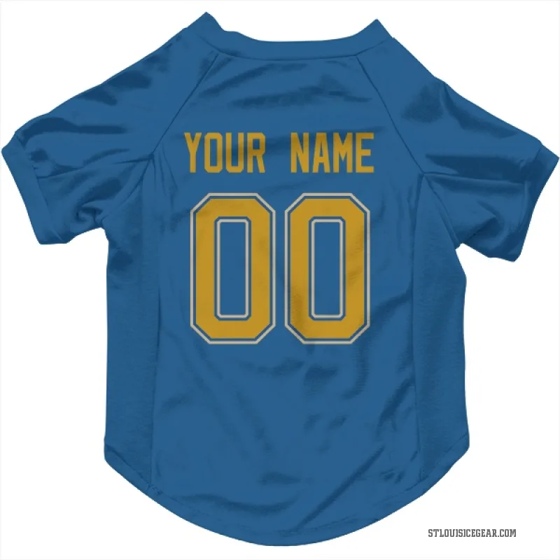 Custom  Blue St. Louis Blues   Cat & Dog Pet Jersey