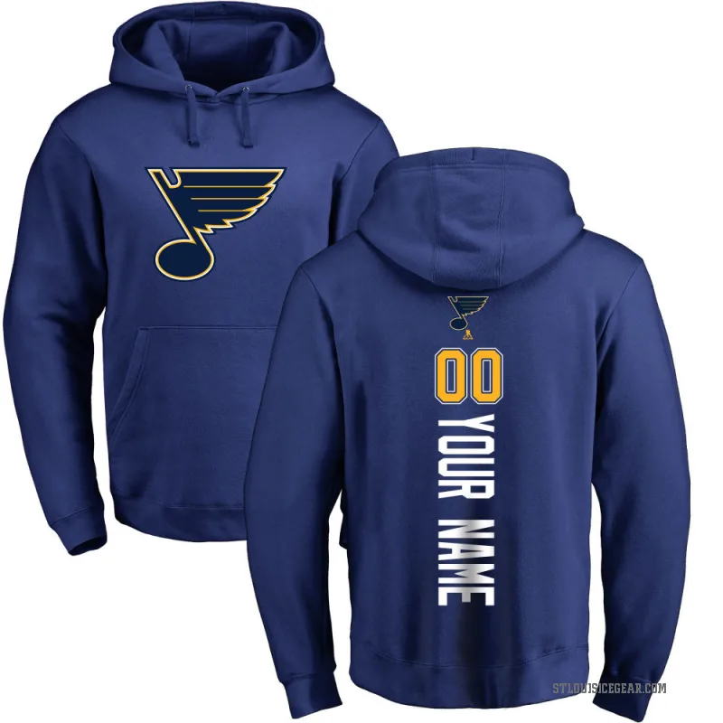 Custom Men's Royal St. Louis Blues Branded Backer Pullover Hoodie