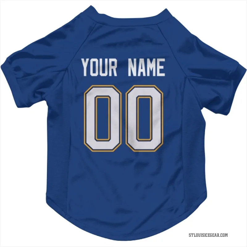 Custom  Royal St. Louis Blues   Cat & Dog Pet Jersey