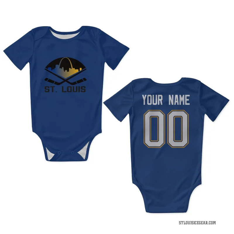 Custom  Royal St. Louis Blues   Newborn & Infant Bodysuit