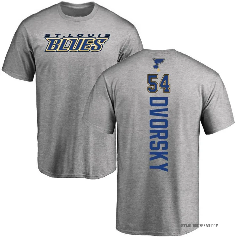 Dalibor Dvorsky Men's Ash St. Louis Blues Backer T-Shirt -