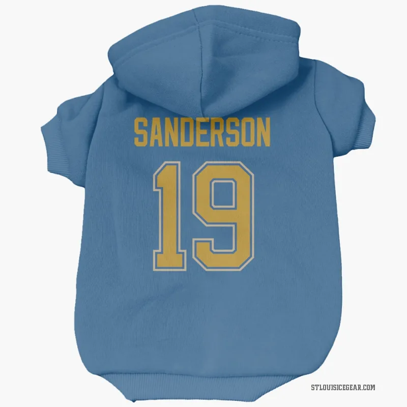 Derek Sanderson  Blue St. Louis Blues  Cat & Dog Pet Hoodie