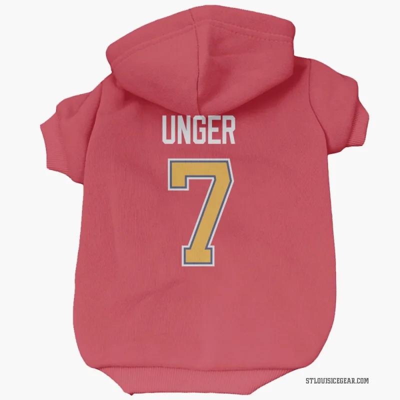 Garry Unger  Red St. Louis Blues  Cat & Dog Pet Hoodie