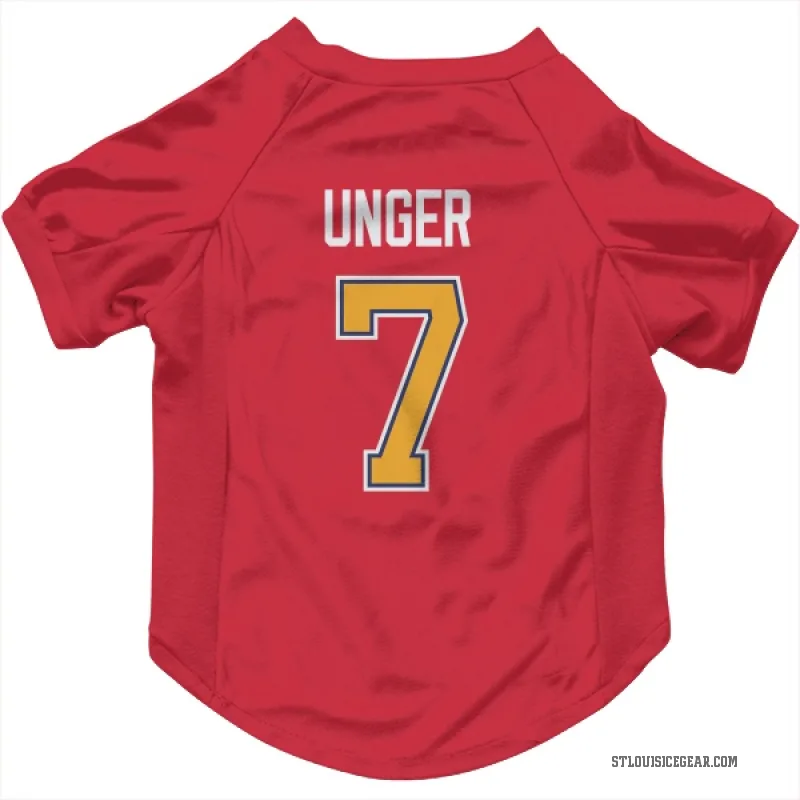 Garry Unger  Red St. Louis Blues  Cat & Dog Pet Jersey