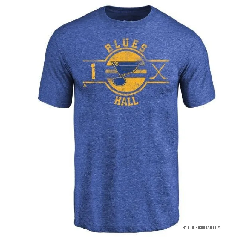 Glenn Hall Youth Royal St. Louis Blues Insignia T-Shirt -