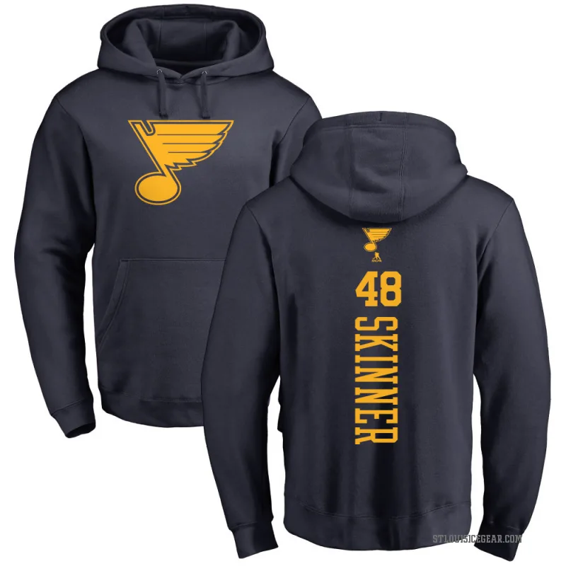 Hunter Skinner Men's Navy St. Louis Blues Branded One Color Backer Pullover Hoodie