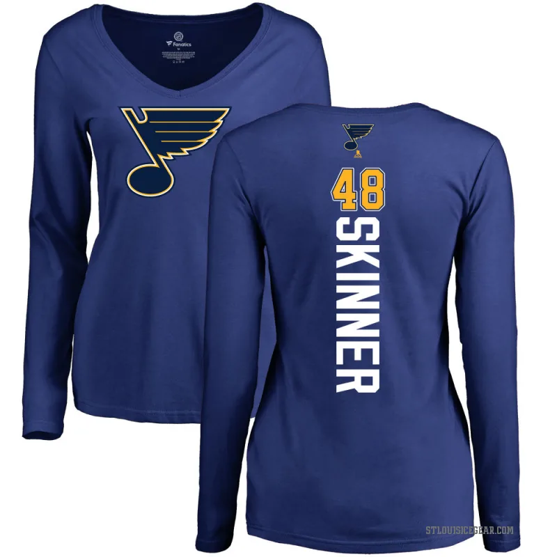 Hunter Skinner Women's Blue St. Louis Blues Branded Backer Pullover Hoodie