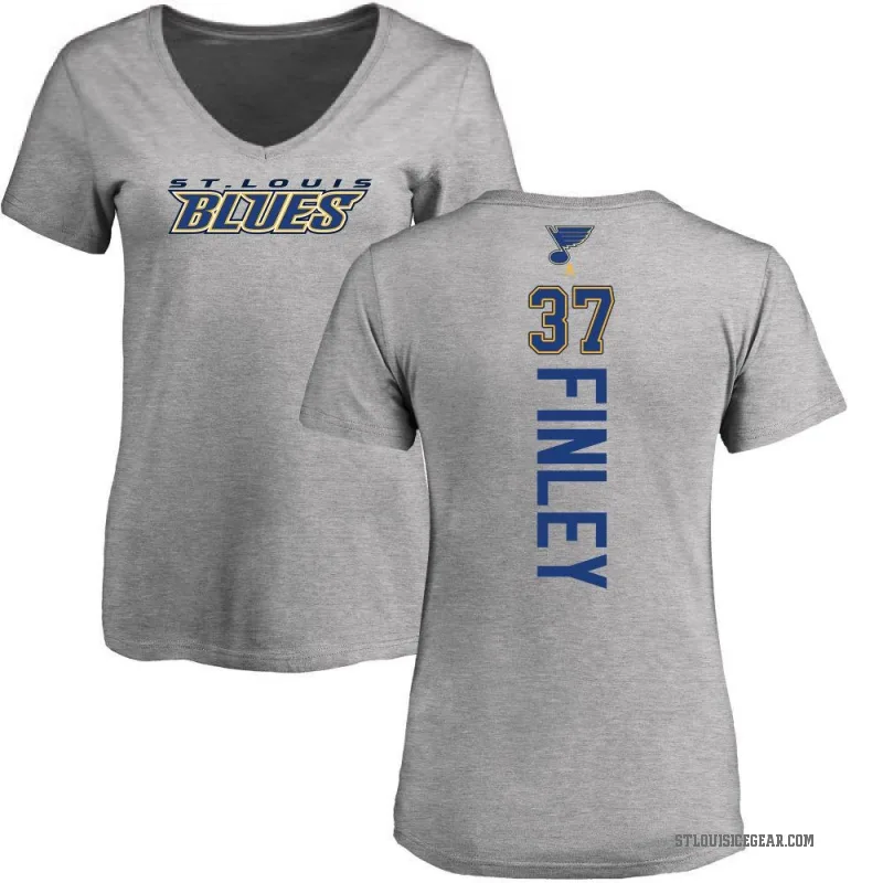 Jack Finley Women's Ash St. Louis Blues Backer T-Shirt -