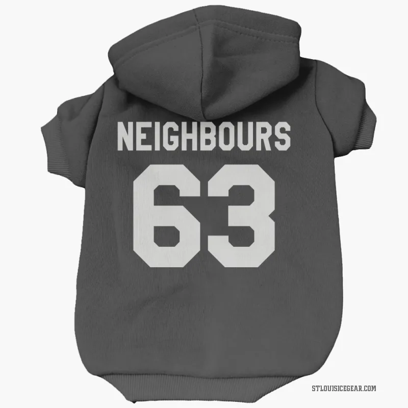Jake Neighbours  Black St. Louis Blues  Cat & Dog Pet Hoodie