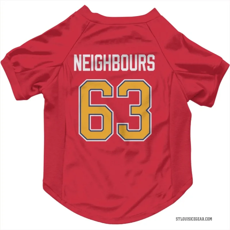 Jake Neighbours  Red St. Louis Blues  Cat & Dog Pet Jersey