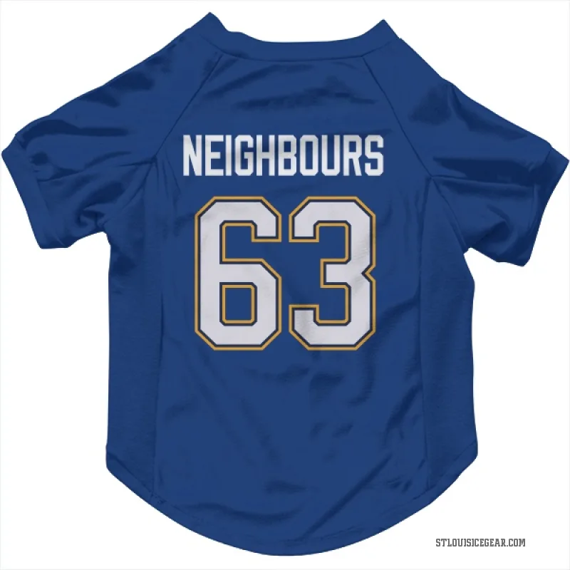 Jake Neighbours  Royal St. Louis Blues  Cat & Dog Pet Jersey