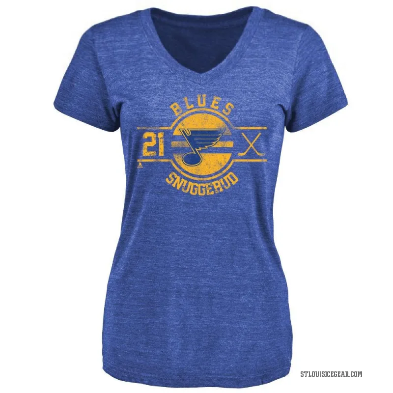 Jimmy Snuggerud Women's Royal St. Louis Blues Insignia T-Shirt -
