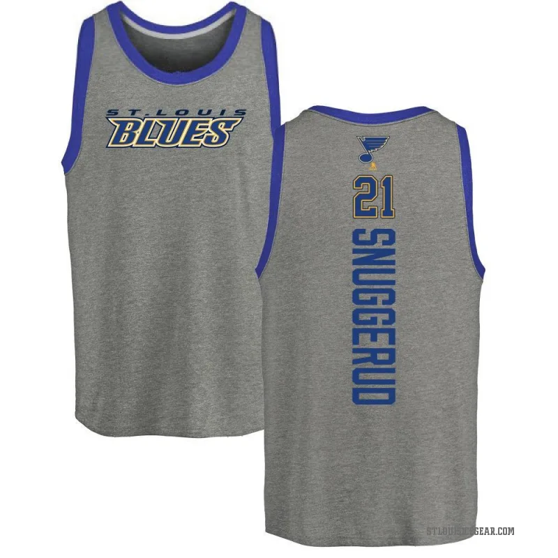 Jimmy Snuggerud Youth Ash St. Louis Blues Backer Tank Top -