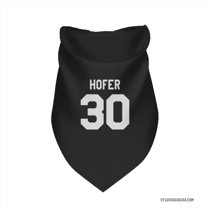 Joel Hofer Black St. Louis Blues Cat & Dog Pet Bandana