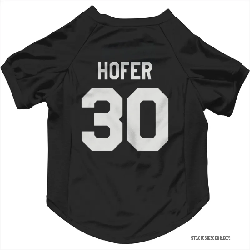 Joel Hofer Black St. Louis Blues Cat & Dog Pet Jersey