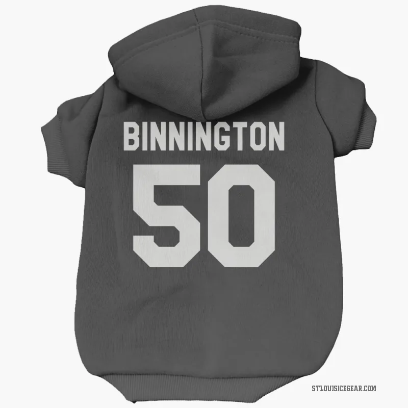 Jordan Binnington  Black St. Louis Blues  Cat & Dog Pet Hoodie