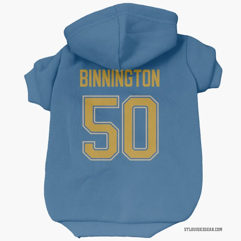 Jordan Binnington  Blue St. Louis Blues  Cat & Dog Pet Hoodie