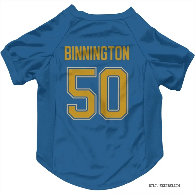 Jordan Binnington  Blue St. Louis Blues  Cat & Dog Pet Jersey