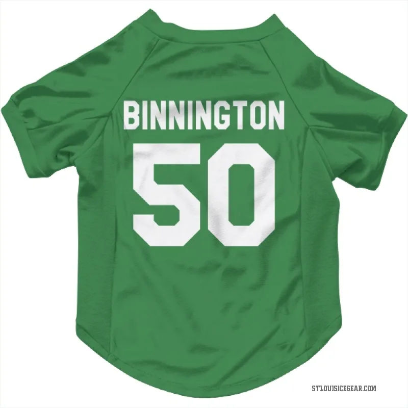 Jordan Binnington  Green St. Louis Blues  Cat & Dog Pet Jersey