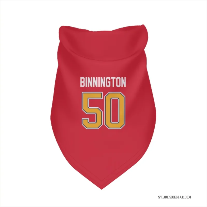 Jordan Binnington  Red St. Louis Blues  Cat & Dog Pet Bandana