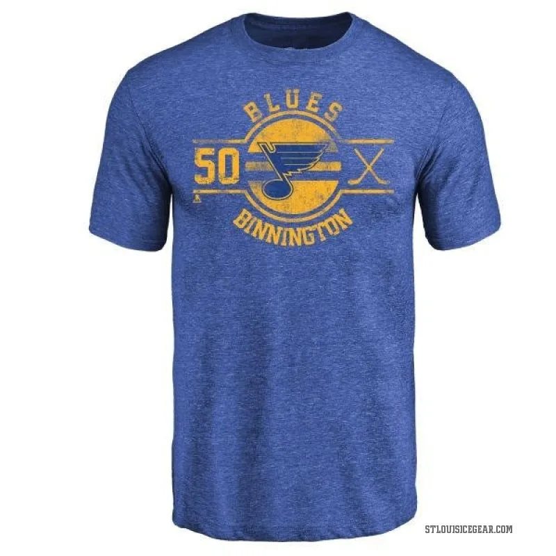 Jordan Binnington Youth Royal St. Louis Blues Insignia T-Shirt -