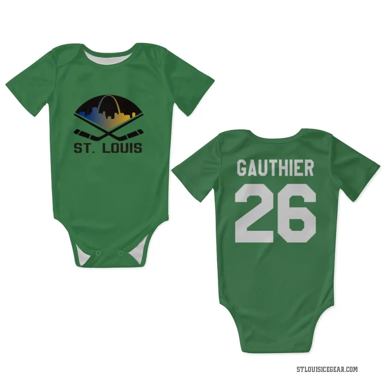 Julien Gauthier  Green St. Louis Blues  Newborn & Infant Bodysuit