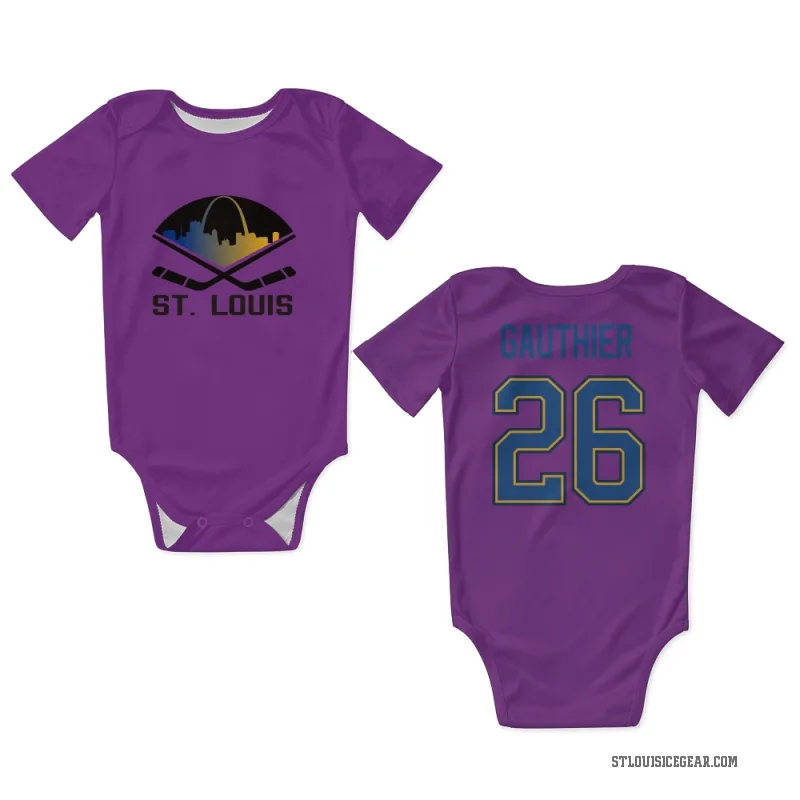 Julien Gauthier  White St. Louis Blues  Newborn & Infant Bodysuit