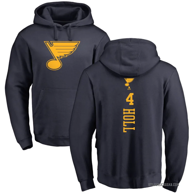 Justin Holl Men's Navy St. Louis Blues Branded One Color Backer Pullover Hoodie