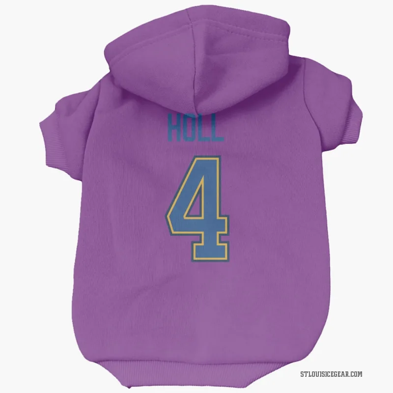 Justin Holl  White St. Louis Blues  Cat & Dog Pet Hoodie