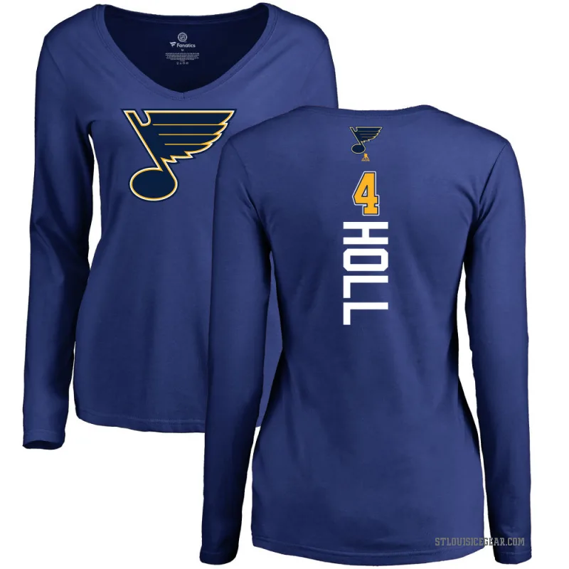 Justin Holl Women's Blue St. Louis Blues Branded Backer Pullover Hoodie