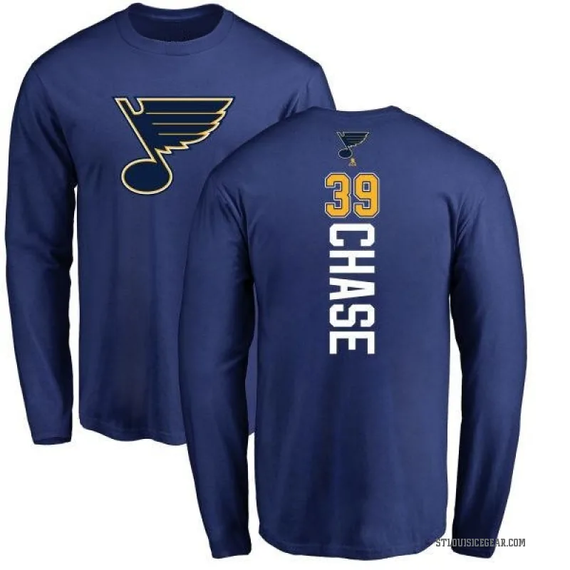 Kelly Chase Men's Royal St. Louis Blues Backer Long Sleeve T-Shirt -