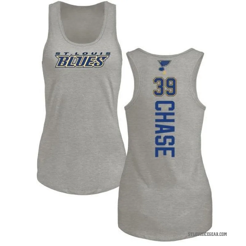Kelly Chase Women's Ash St. Louis Blues Backer Tank Top -