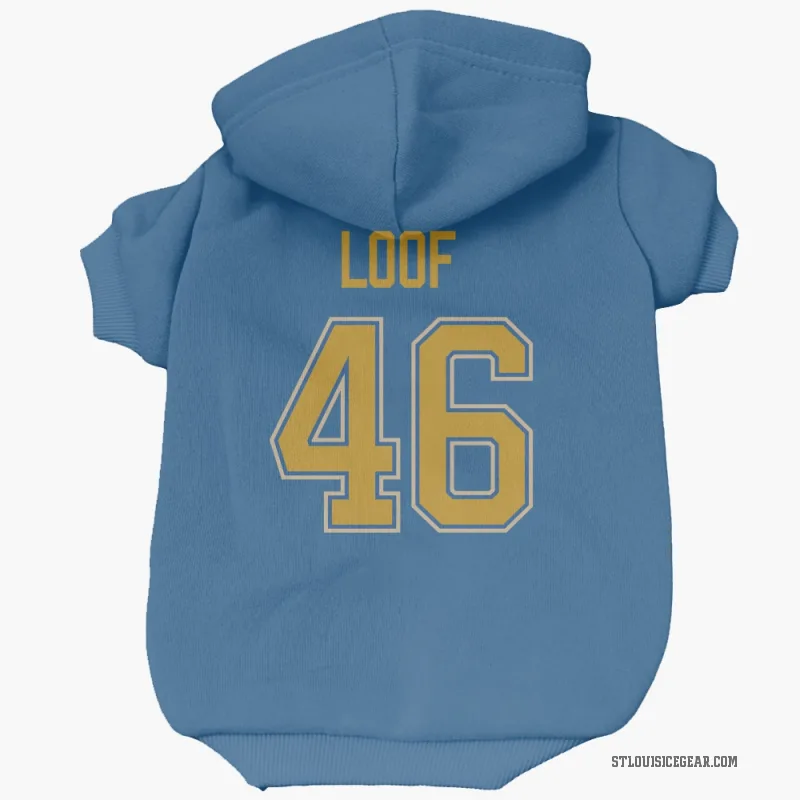 Leo Loof  Blue St. Louis Blues  Cat & Dog Pet Hoodie