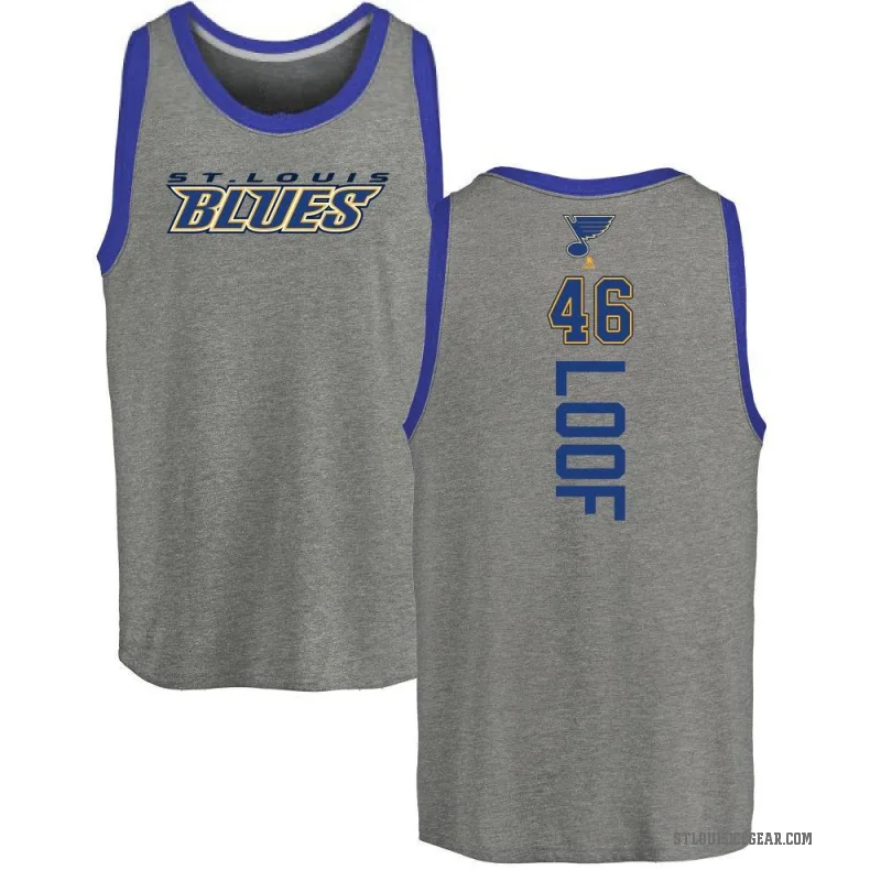 Leo Loof Men's Ash St. Louis Blues Backer Tank Top -