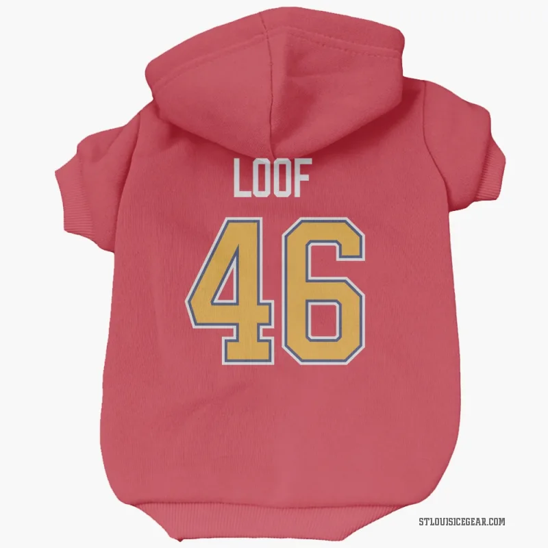 Leo Loof  Red St. Louis Blues  Cat & Dog Pet Hoodie