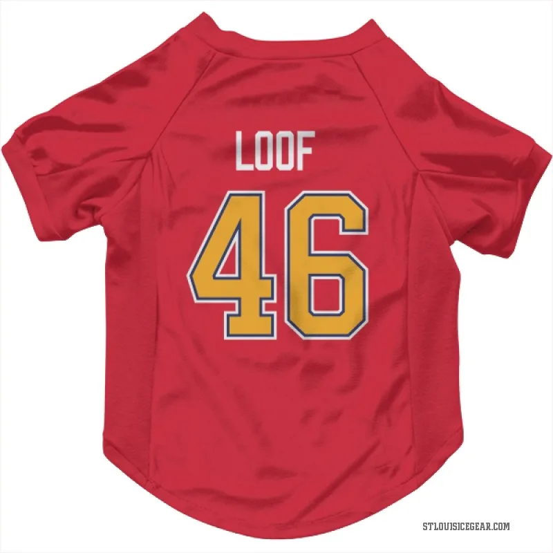 Leo Loof  Red St. Louis Blues  Cat & Dog Pet Jersey