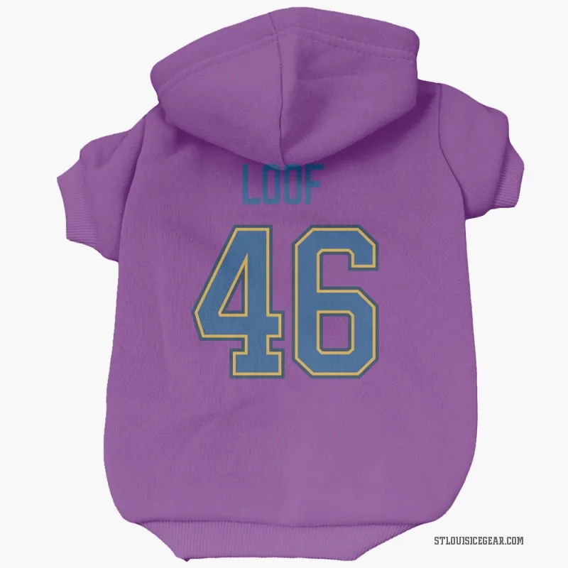 Leo Loof  White St. Louis Blues  Cat & Dog Pet Hoodie