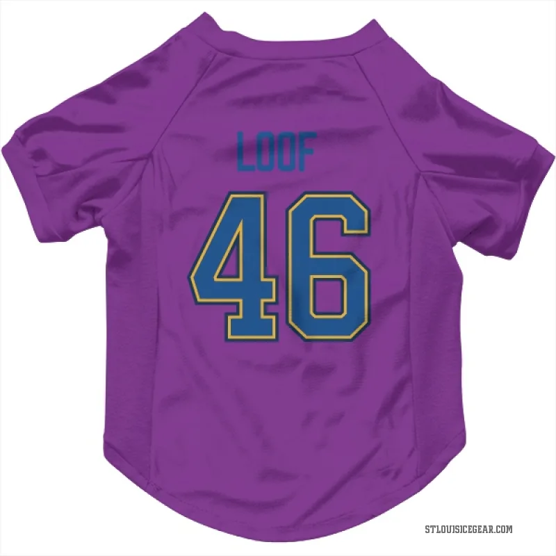 Leo Loof  White St. Louis Blues  Cat & Dog Pet Jersey
